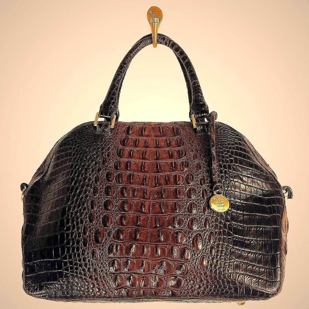 Brahmin Camden Satchel in Cocoa Ombre Melbourne - Read Description - Picture 1 of 9